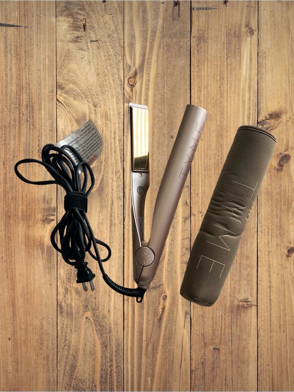 TYME Iron Pro 2-in-1 Hair Curler & Straightener Rose Gold